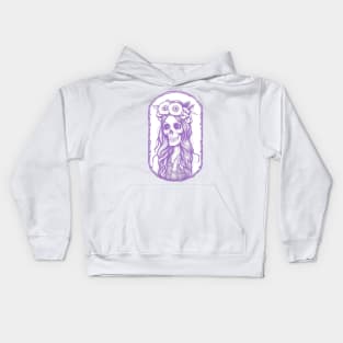 Beautiful dead girl design Kids Hoodie